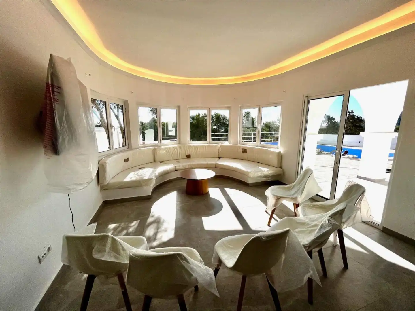 Casa o chalet de alquiler en Diseminado el Castillo, 6152, Sant Jordi de Ses Salines - Sant Francesc Sala de estar de Casa o chalet de alquiler en Sant Josep de sa Talaia con Aire acondicionado, Calefacción y Jardín privado