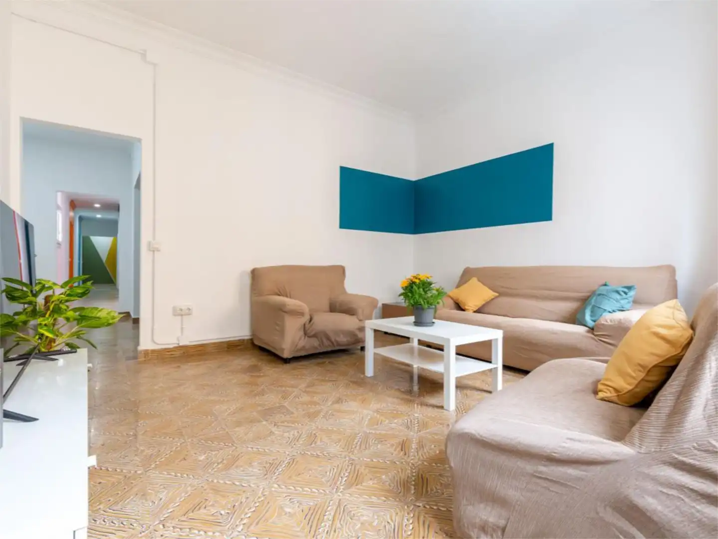Pis en venda a Calle Pamochamoso, 60, Arenales - Lugo - Avda. Marítima Sala d'estar de Pis en venda en Las Palmas de Gran Canaria amb Terrassa i Moblat