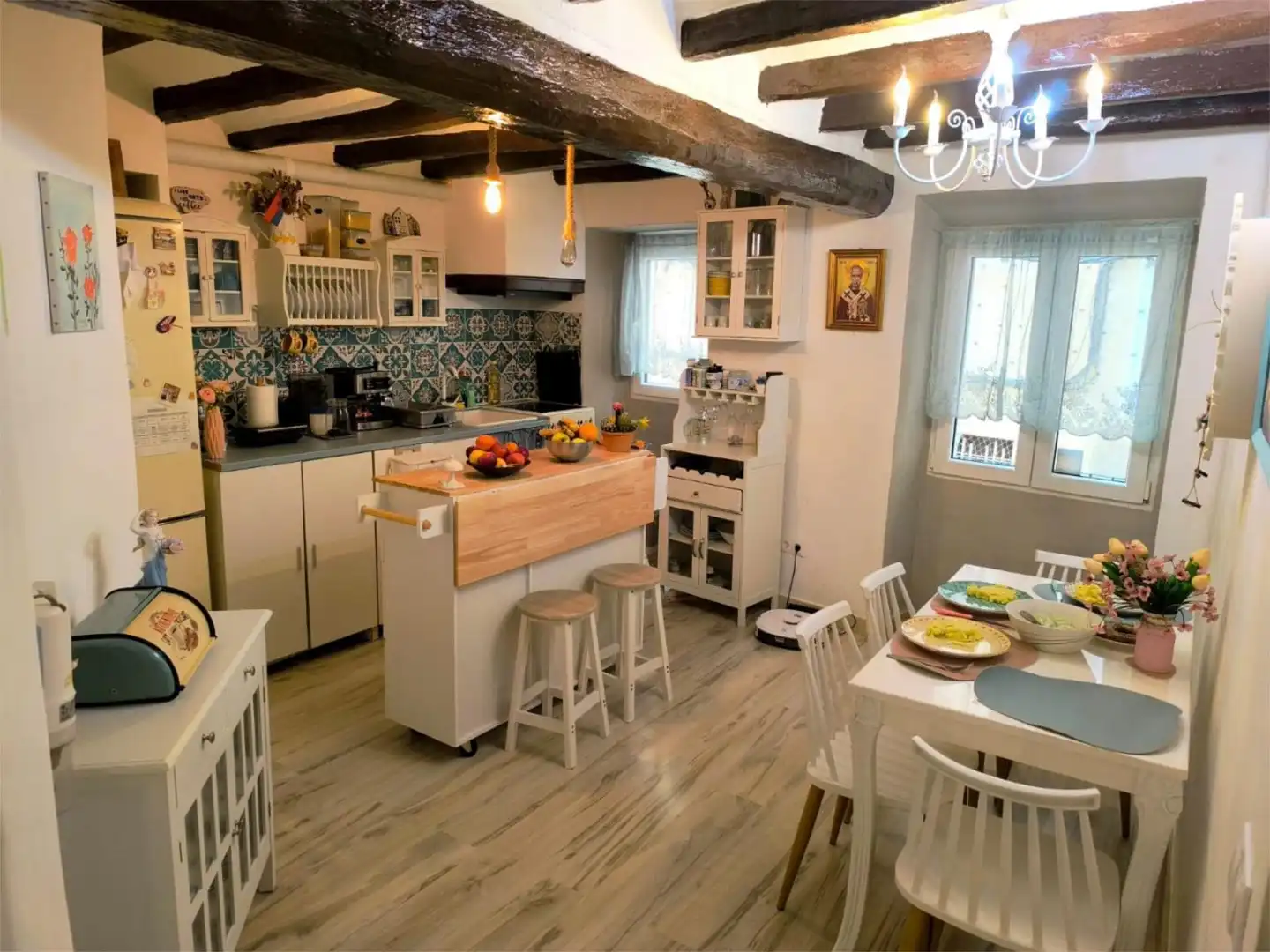Cocina de Piso en venta en Alcover con Terraza y Balcón