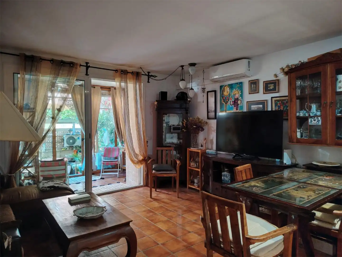 Piso en venta en Calle Brasil, 15, El Médano Sala de estar de Piso en venta en Granadilla de Abona con Aire acondicionado, Calefacción y Jardín privado