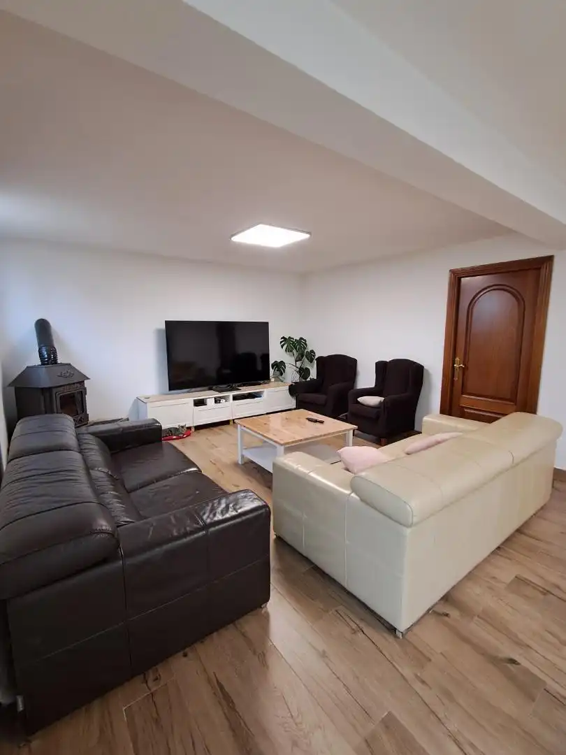 Living room of Flat for sale in Narón  with Heating, Private garden and Storage room