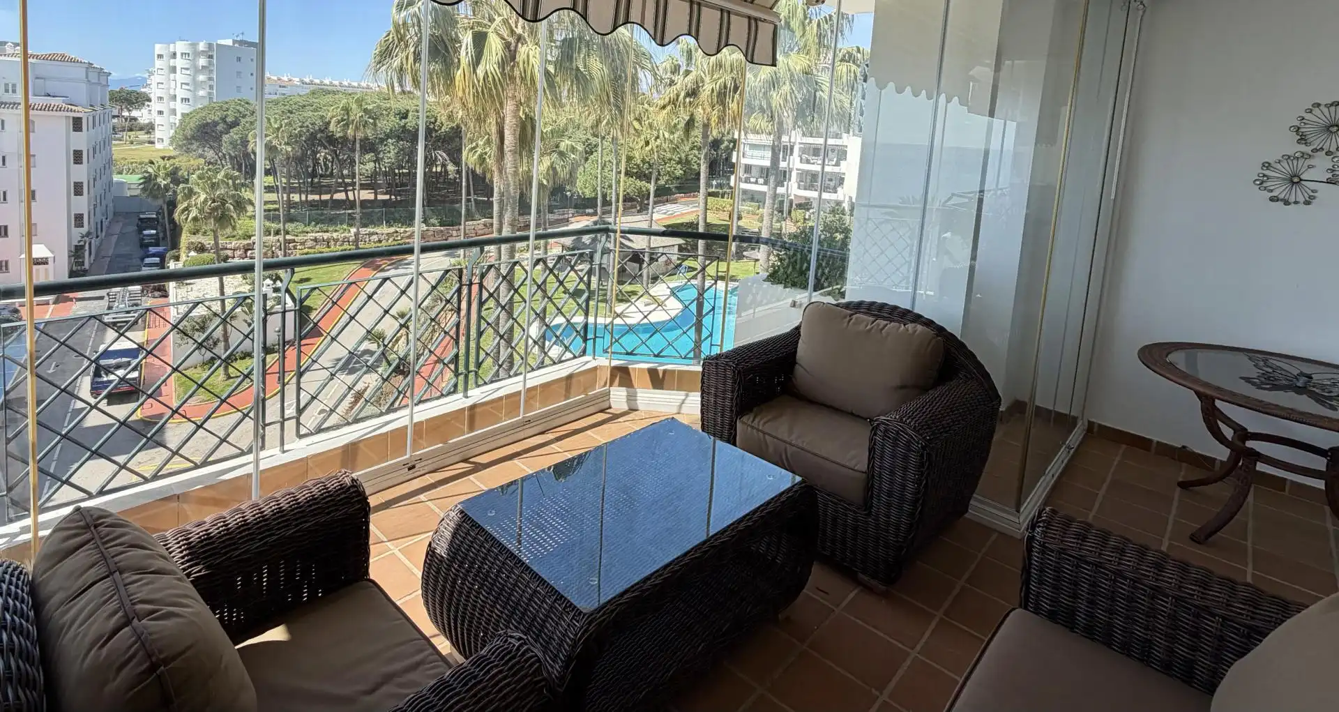 Flat for sale in Urbanizacion Alhamar, 1, Calahonda Terrace of Flat for sale in Mijas with Air Conditioner, Heating and Private garden