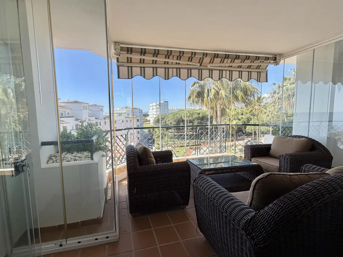 Flat for sale in Urbanizacion Alhamar, 1, Calahonda Terrace of Flat for sale in Mijas with Air Conditioner, Heating and Private garden