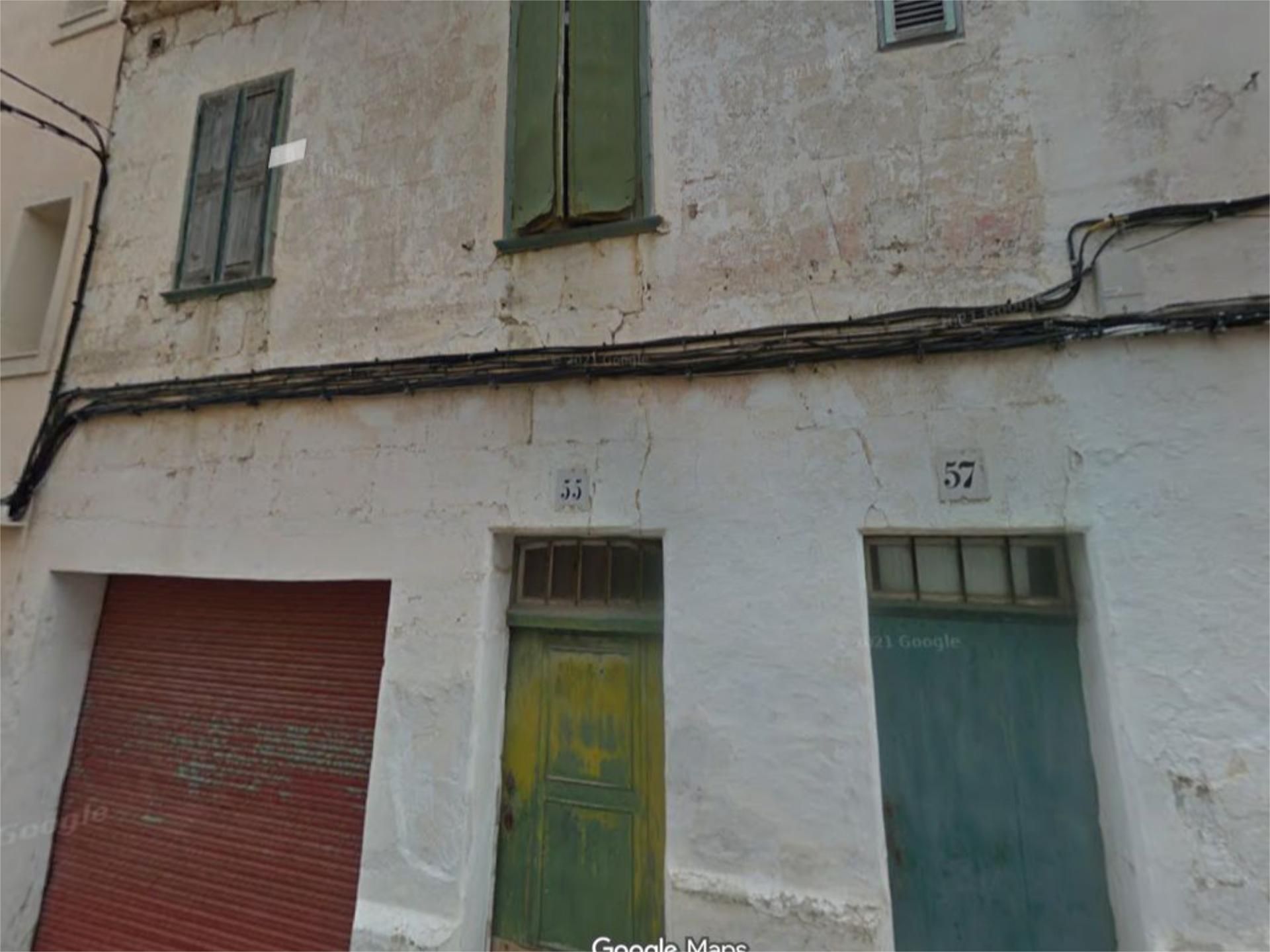 Exterior view of Single-family semi-detached for sale in Maó - Mahón