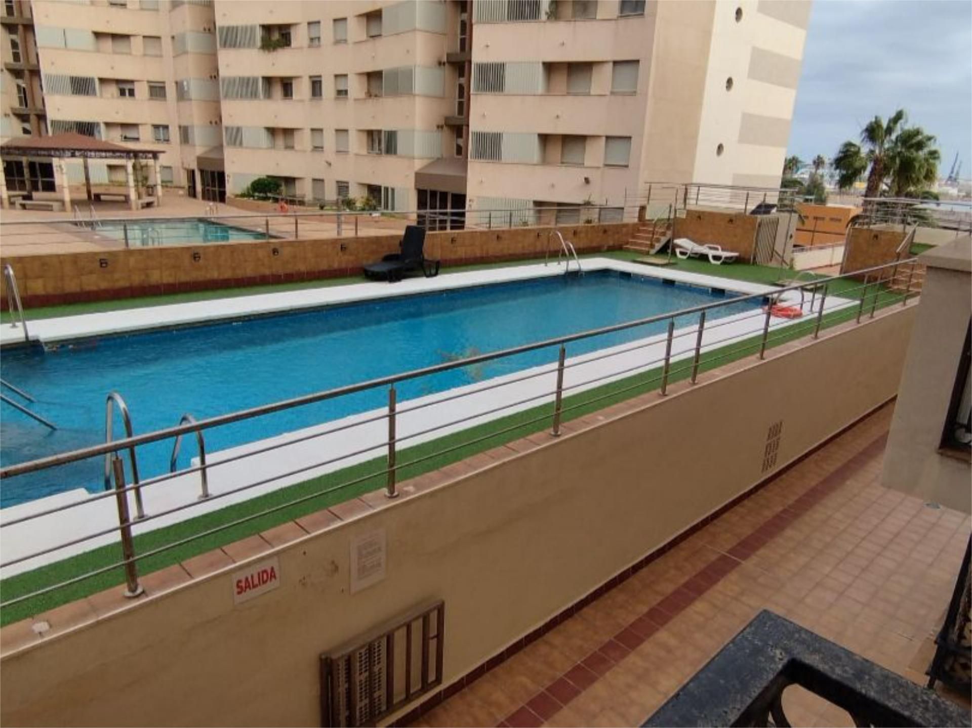 Swimming pool of Flat for rent in  Melilla Capital  with Air Conditioner, Heating and Storage room