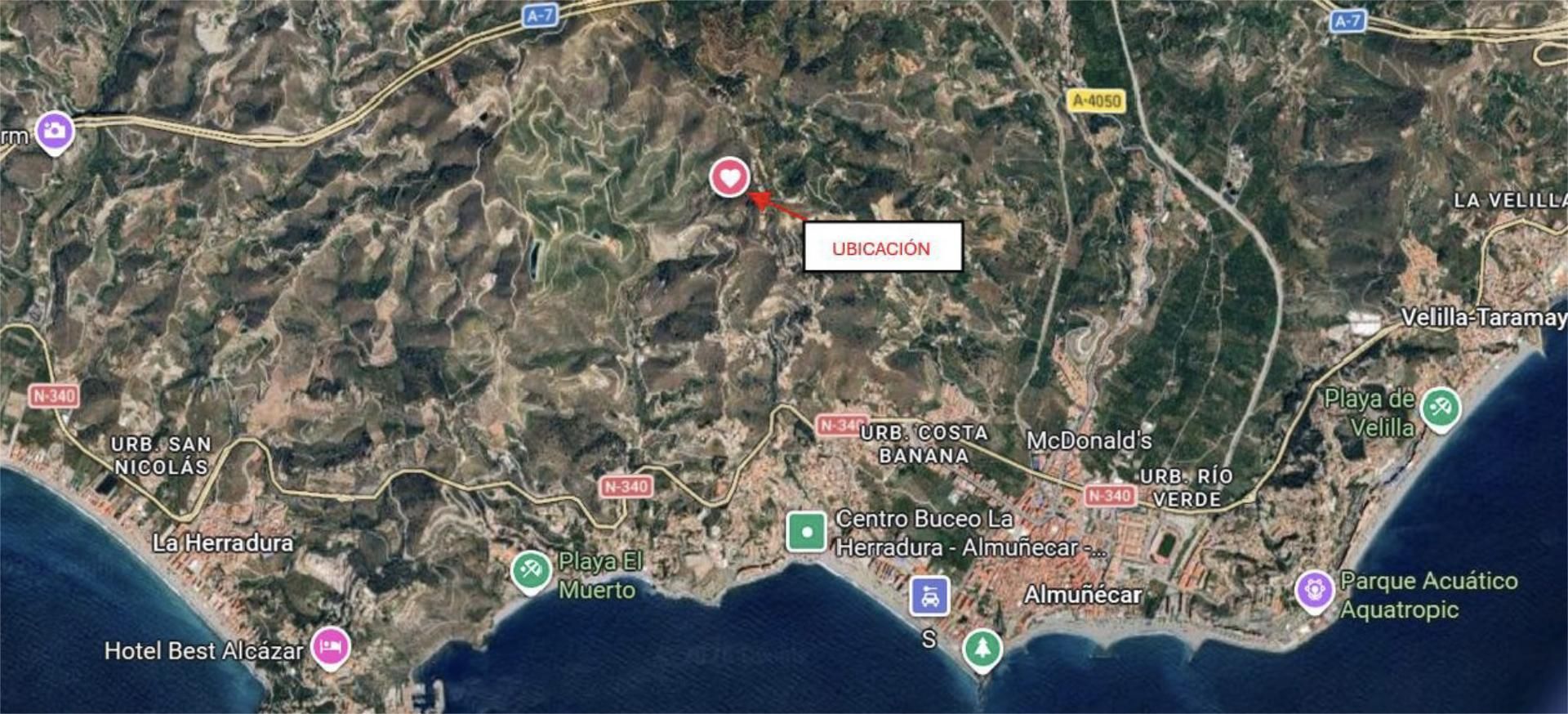 Exterior view of Land for sale in Almuñécar