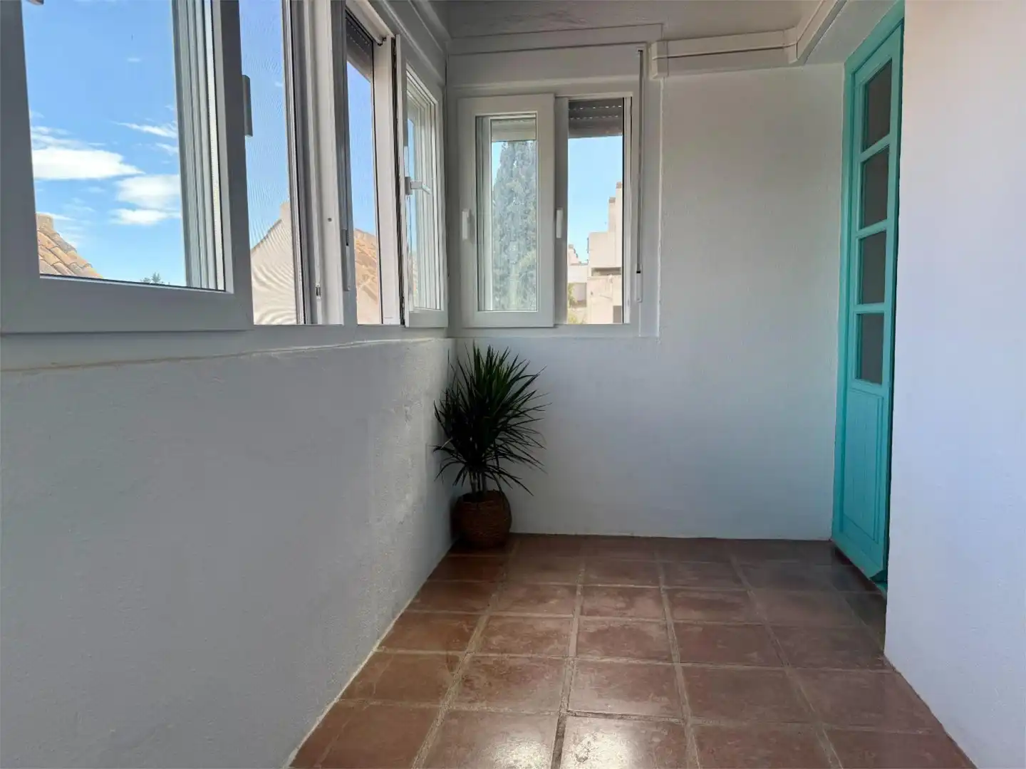 Terrasse von Einfamilien-Reihenhaus zum Verkauf in Mijas mit Klimaanlage, Terrasse und Schwimmbad