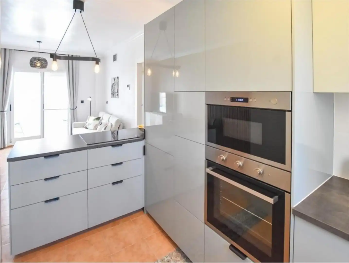Wohnung zur Miete in Costa Levante, 1, Marina de la Torre Küche von Wohnung zur Miete in Mojácar mit Klimaanlage, Heizung und Privatgarten