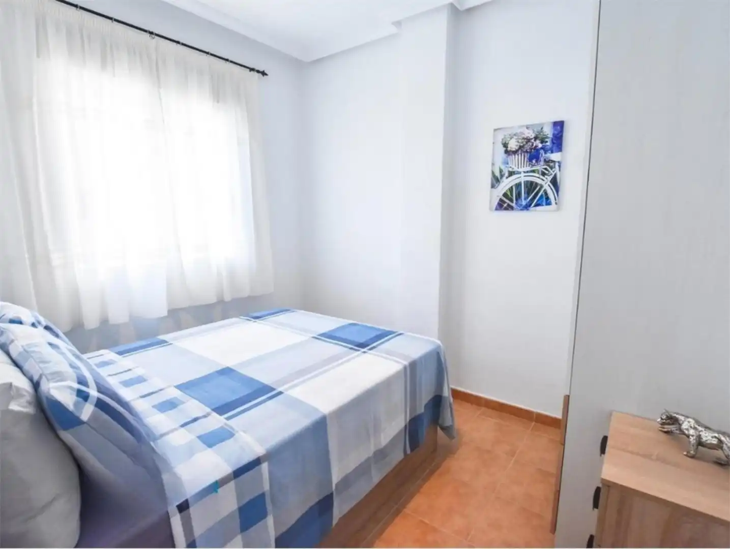 Wohnung zur Miete in Costa Levante, 1, Marina de la Torre Schlafzimmer von Wohnung zur Miete in Mojácar mit Klimaanlage, Heizung und Privatgarten