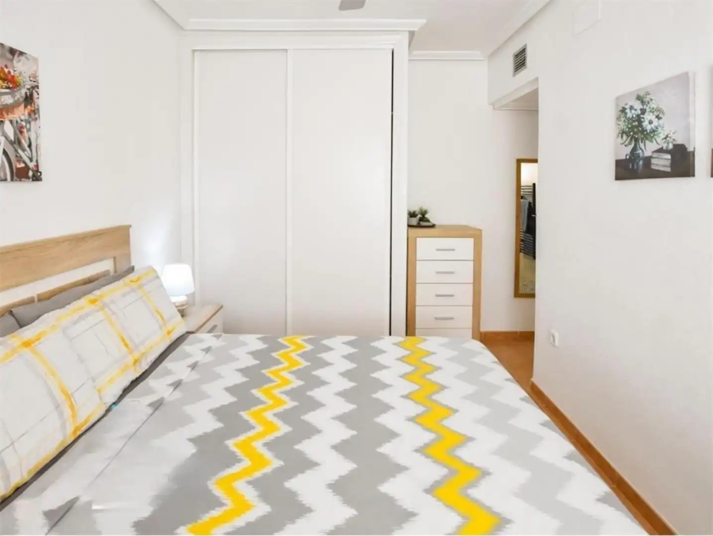 Wohnung zur Miete in Costa Levante, 1, Marina de la Torre Schlafzimmer von Wohnung zur Miete in Mojácar mit Klimaanlage, Heizung und Privatgarten