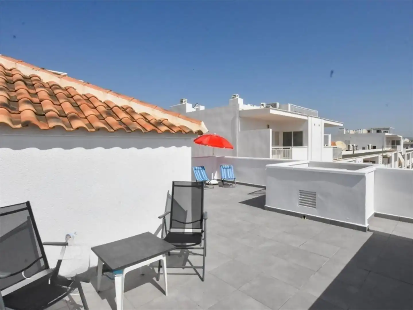 Wohnung zur Miete in Costa Levante, 1, Marina de la Torre Terrasse von Wohnung zur Miete in Mojácar mit Klimaanlage, Heizung und Privatgarten