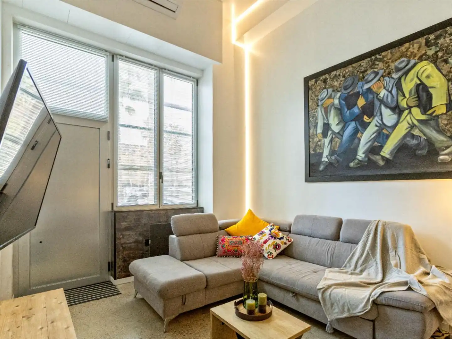 Piso en venta en Carrer de José Albi Poeta, 4, Nou Benicalap Sala de estar de Piso en venta en Valencia con Aire acondicionado, Calefacción y Parquet