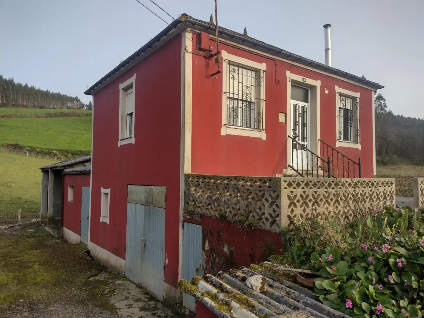 Vista exterior de Casa o xalet en venda en A Pastoriza 