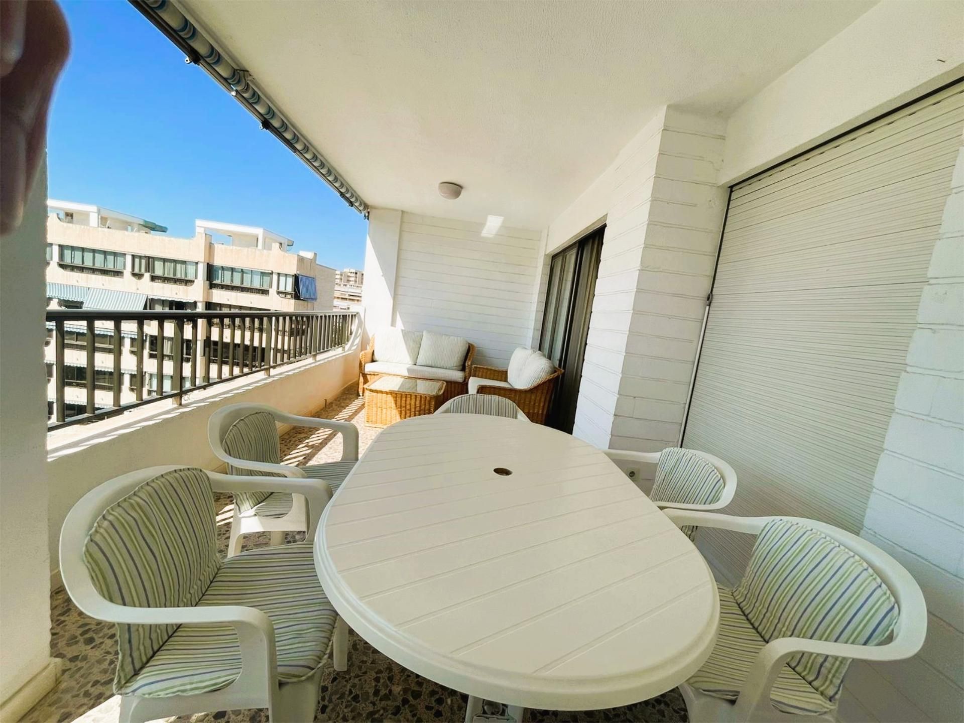 Terraza de Piso de alquiler en Alicante / Alacant con Aire acondicionado, Terraza y Piscina