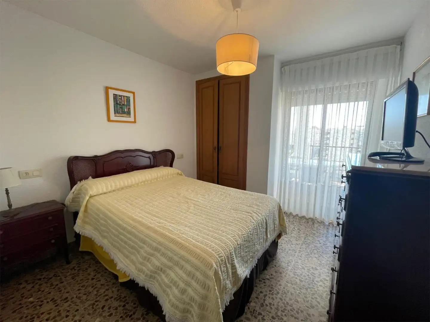 Schlafzimmer von Wohnung zur Miete in Alicante / Alacant mit Klimaanlage, Heizung und Privatgarten
