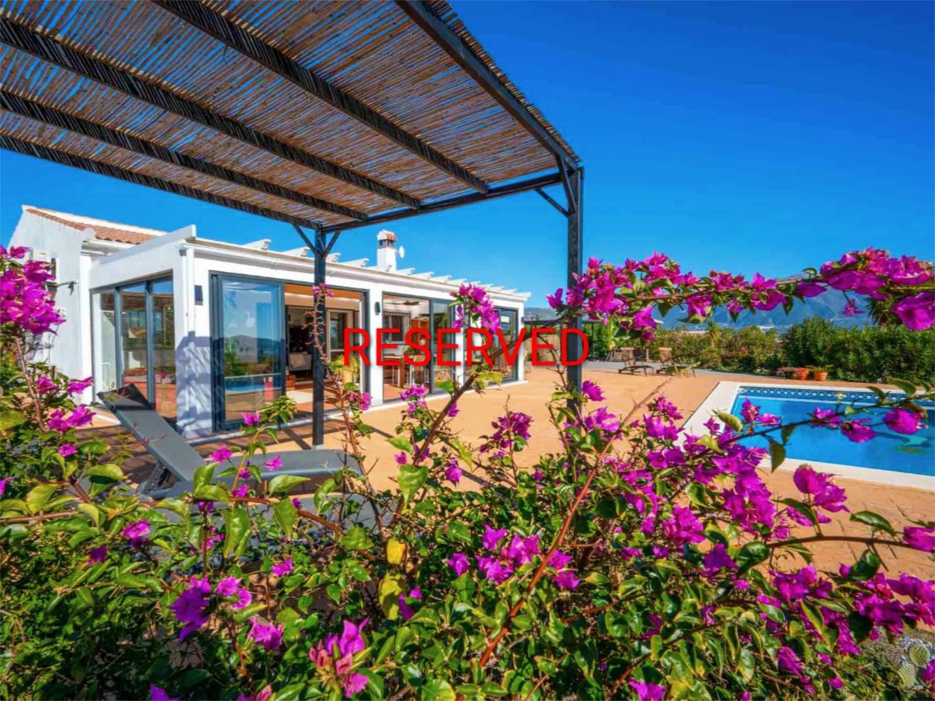 Houses for sale in Lugar Cortijuelos, 23a, Viñuela Exterior view of Houses for sale in Viñuela with Air Conditioner, Terrace and Swimming Pool