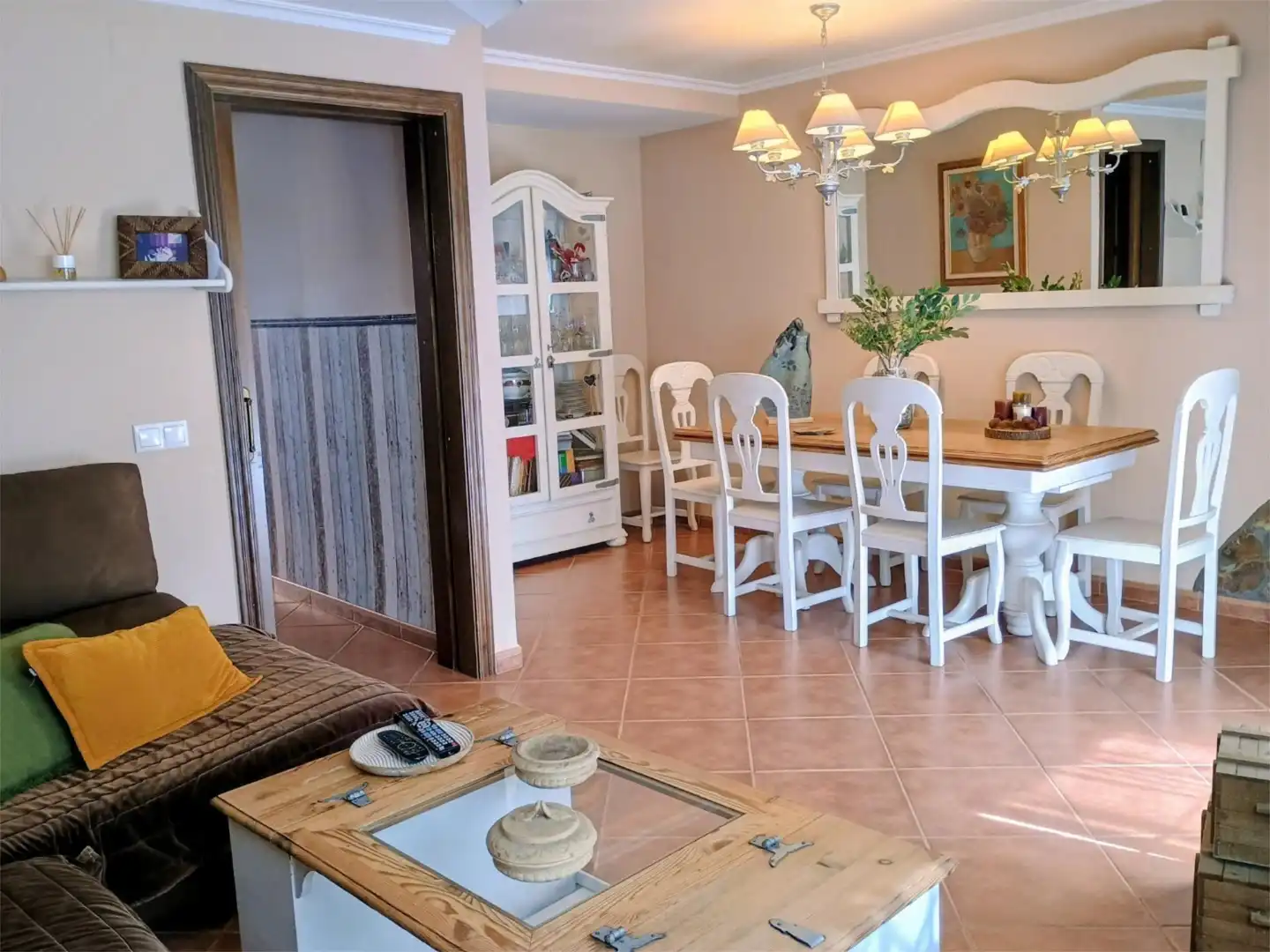 Esszimmer von Einfamilien-Reihenhaus zum Verkauf in Rincón de la Victoria mit Heizung, Privatgarten und Parkett