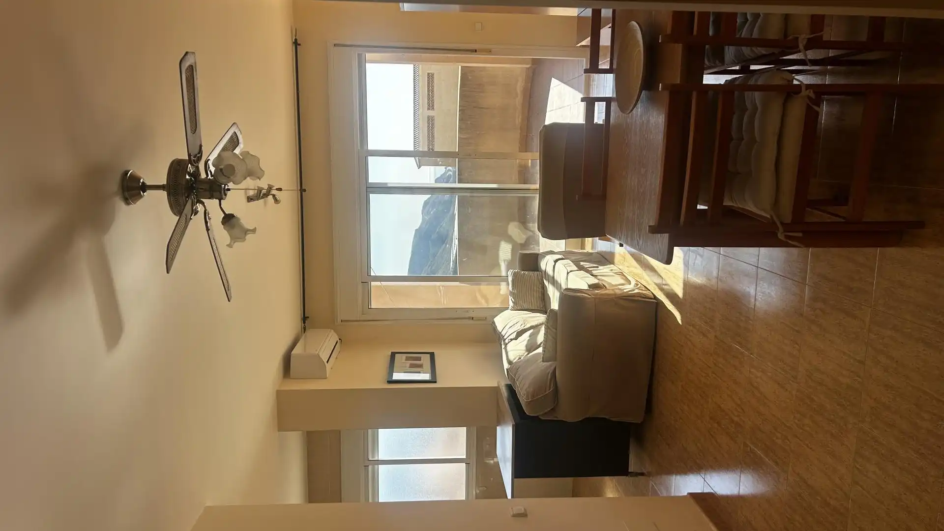 Living room of Flat for rent in Vícar  with Air Conditioner, Heating and Parquet flooring