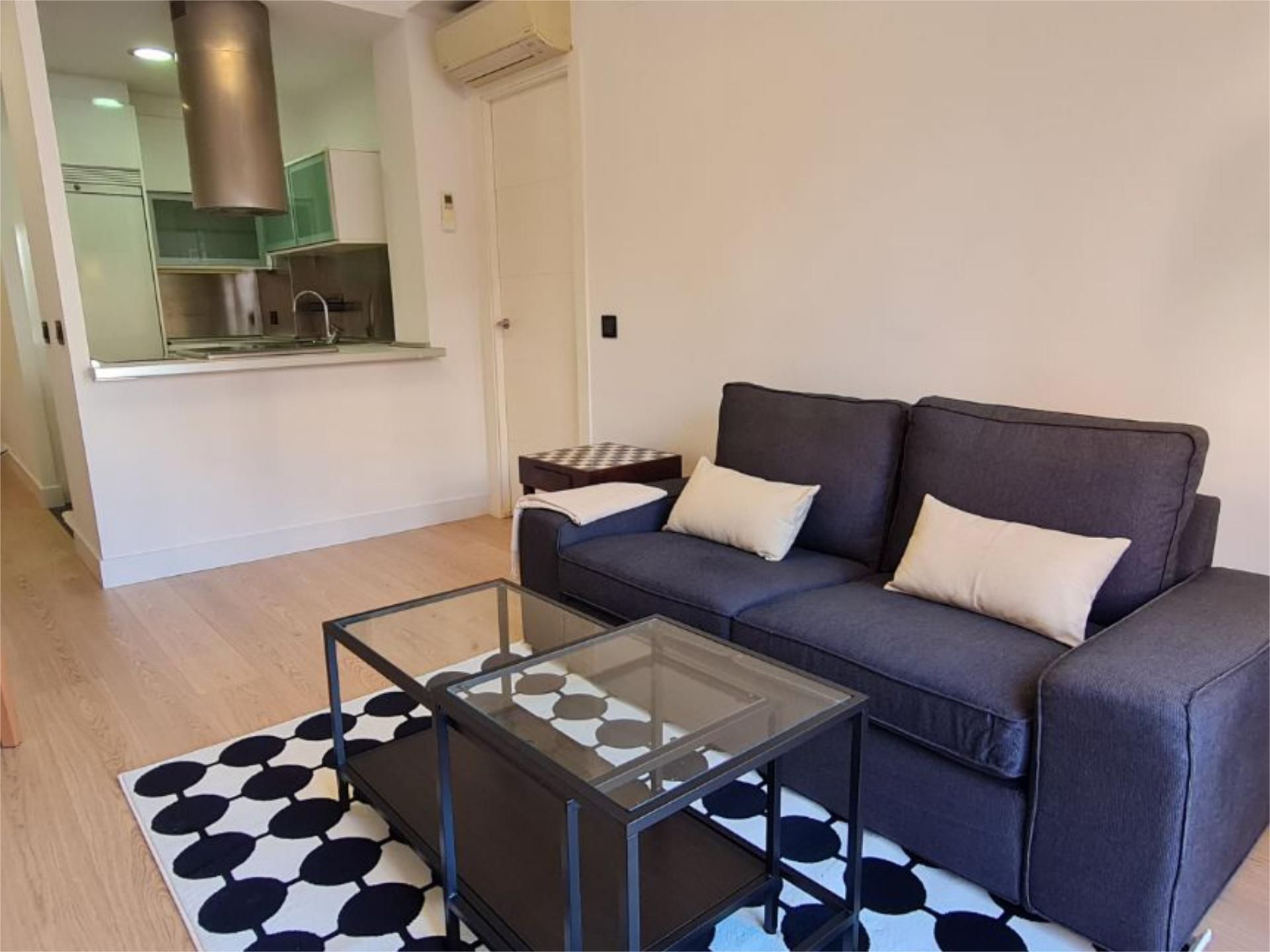 Sala de estar de Piso de alquiler en  Madrid Capital con Aire acondicionado, Calefacción y Parquet