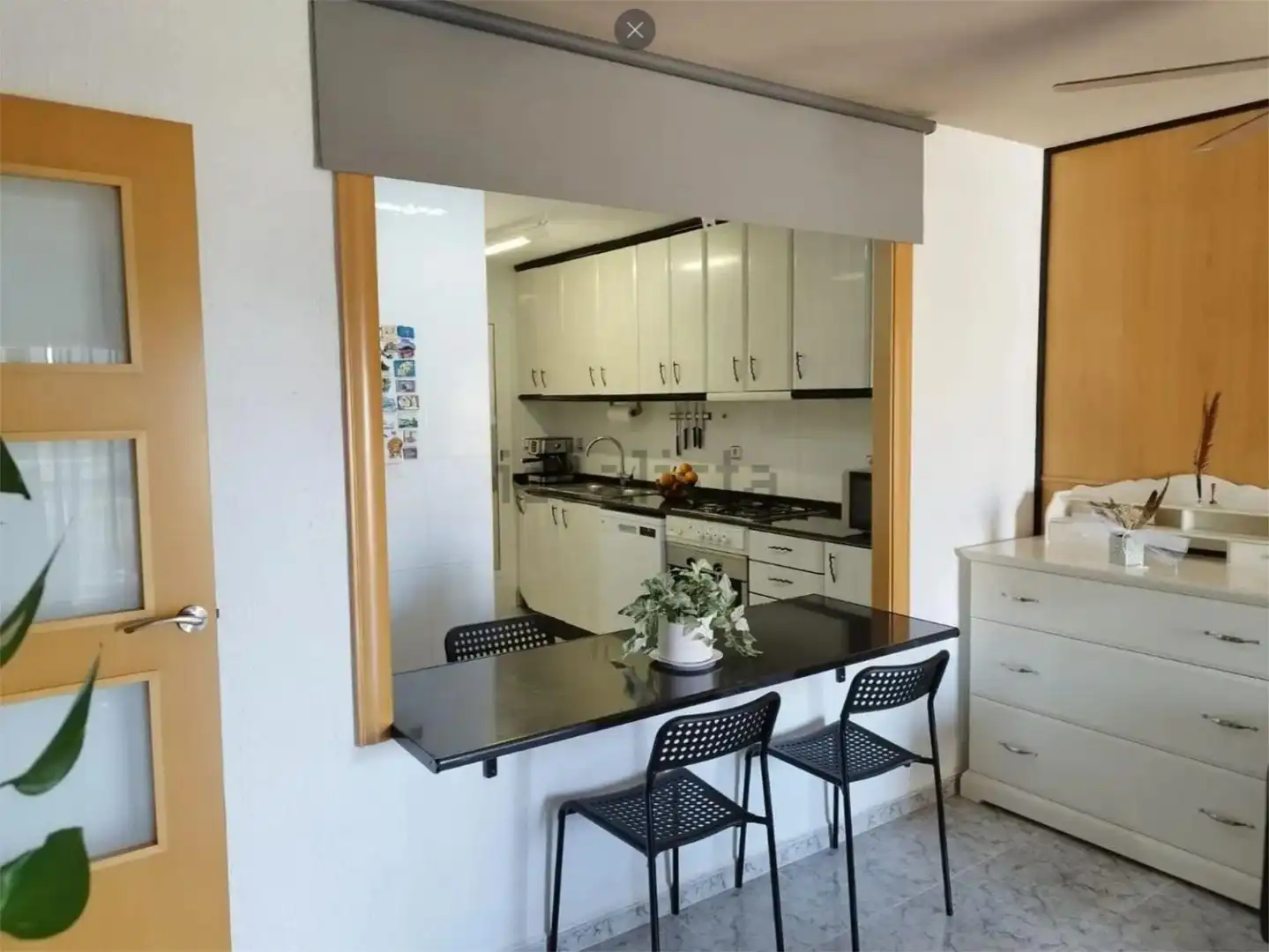 Küche von Wohnung zum Verkauf in Badalona mit Balkon