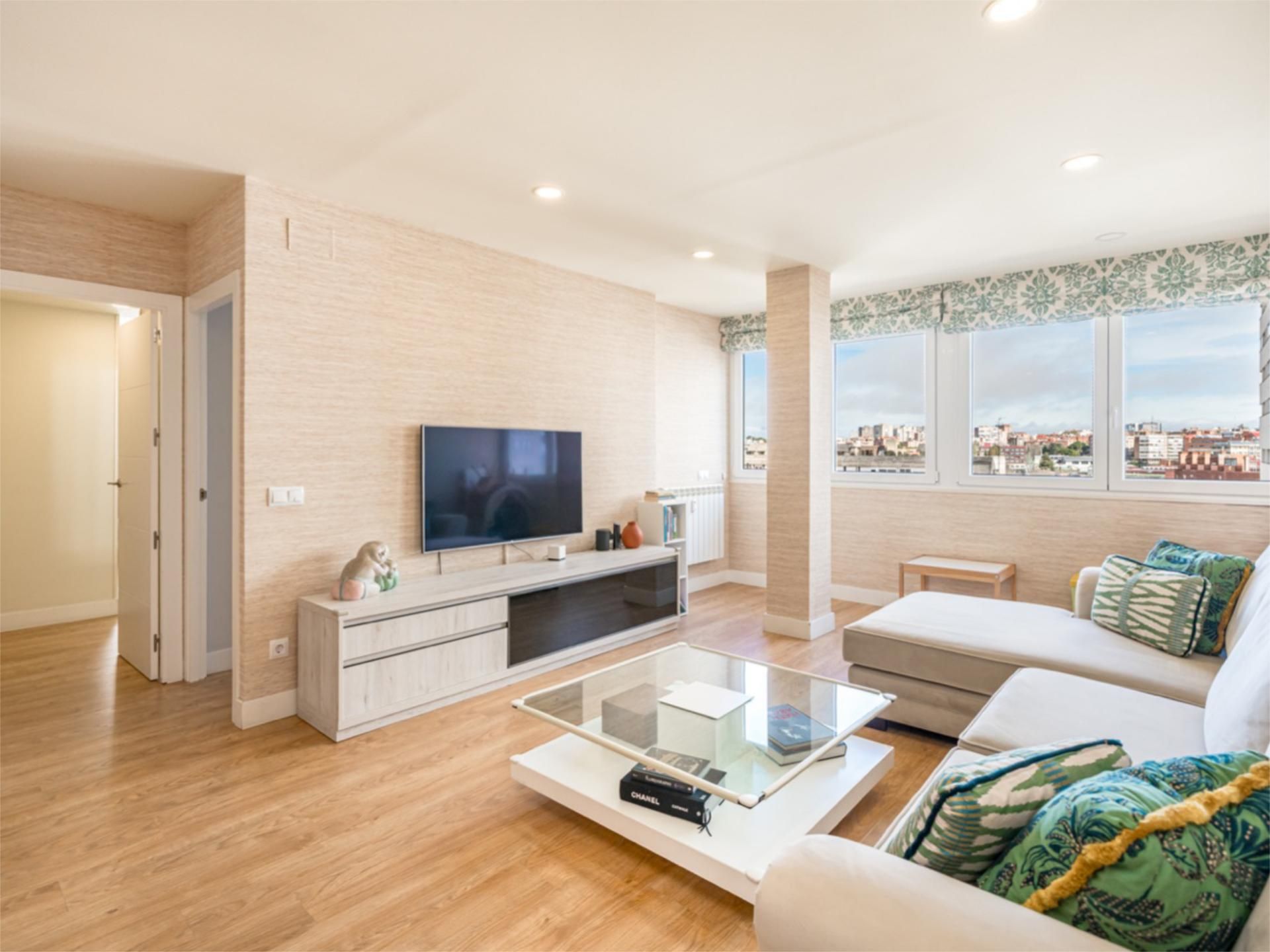 Sala de estar de Piso en venta en  Madrid Capital con Aire acondicionado, Calefacción y Parquet