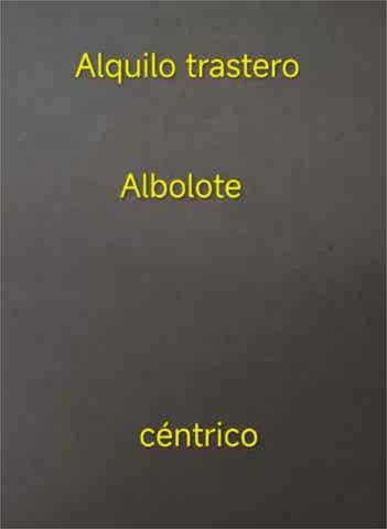 Trastero en Alquiler en Albolote