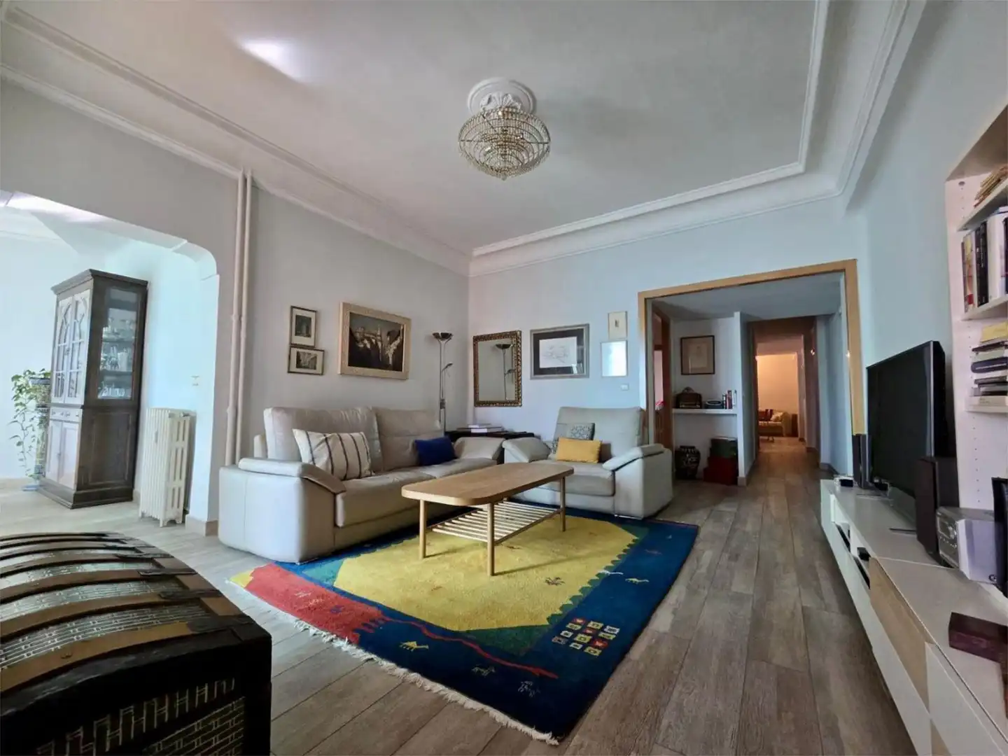 Sala de estar de Piso en venta en  Madrid Capital con Aire acondicionado, Calefacción y Terraza