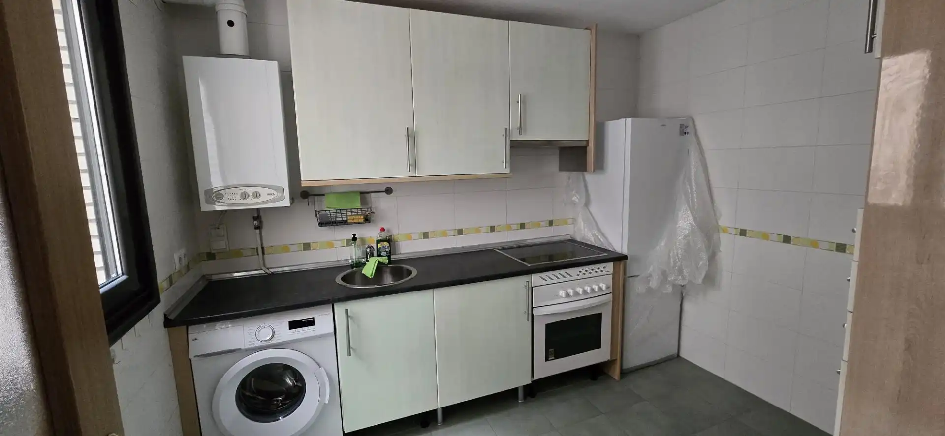 Kitchen of Flat for sale in Langreo  with Heating, Parquet flooring and Furnished