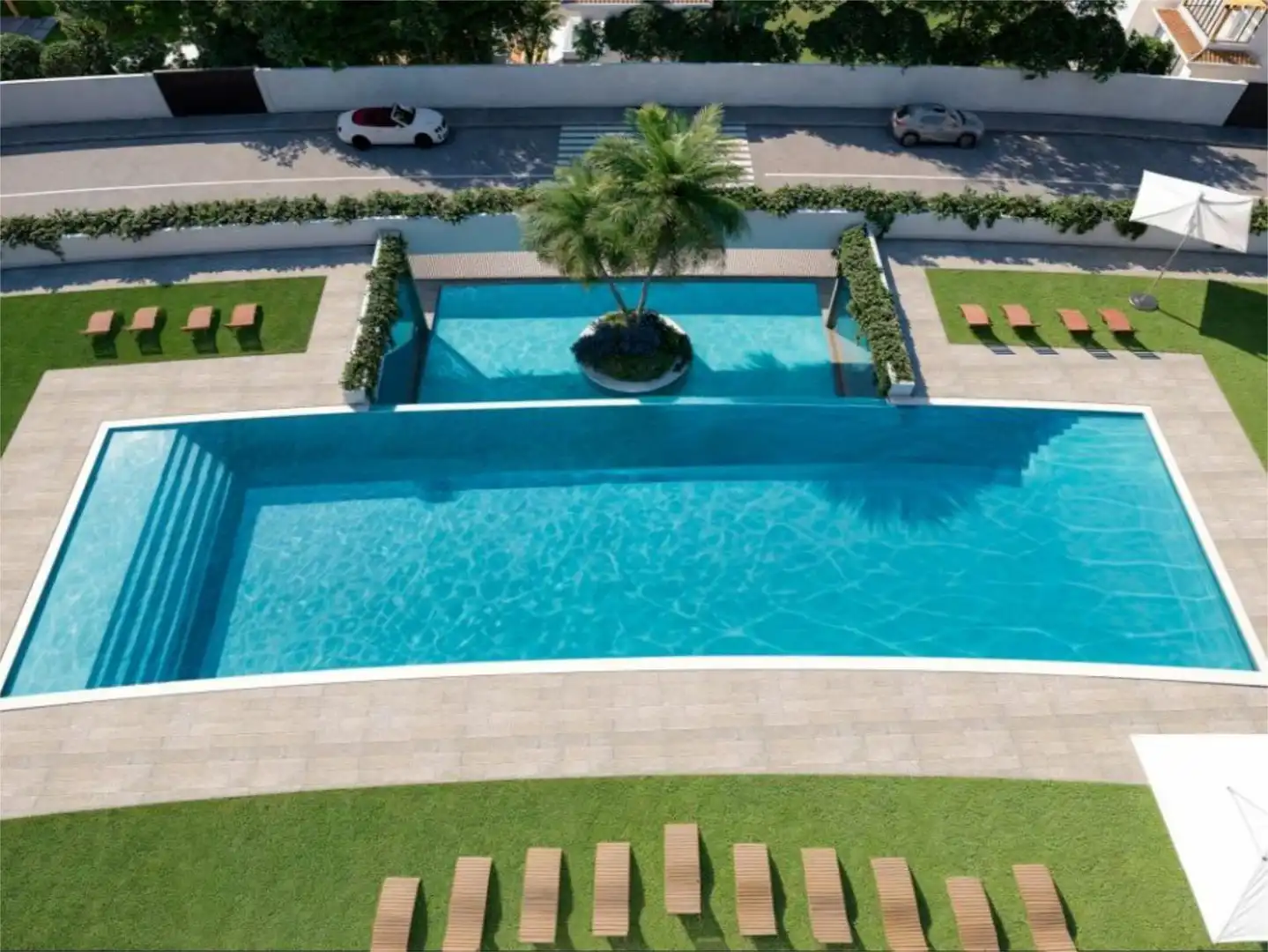 Flat for sale in Calle Del Zafiro, 34, El Castillo Swimming pool of Flat for sale in Manilva with Air Conditioner, Heating and Private garden