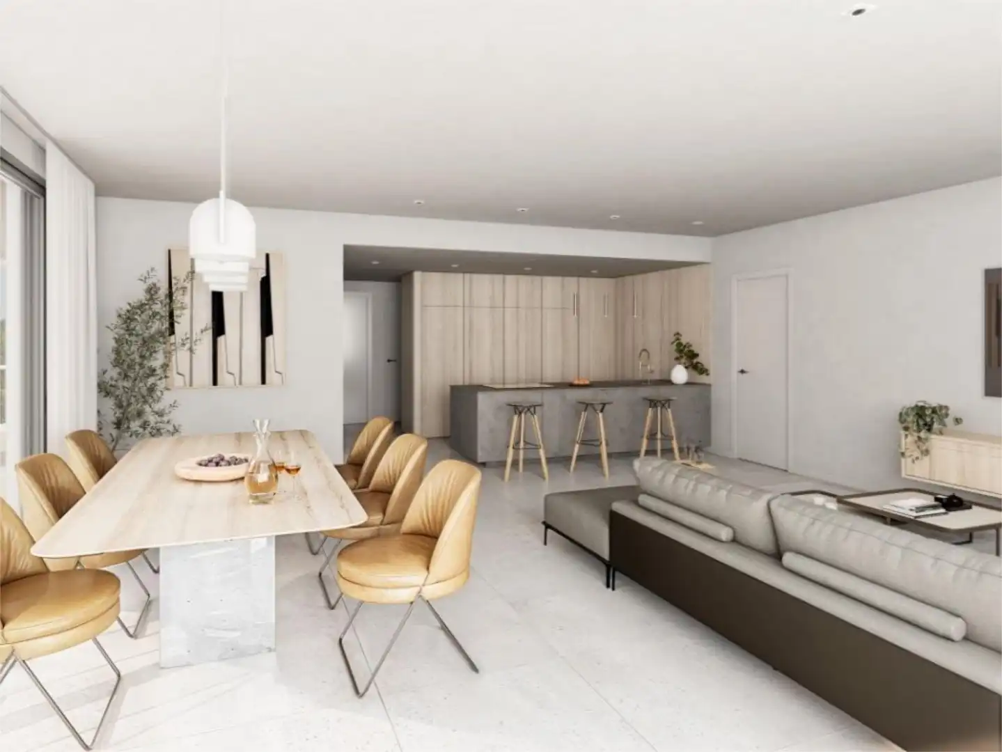 Flat for sale in Calle Del Zafiro, 34, El Castillo Living room of Flat for sale in Manilva with Air Conditioner, Heating and Private garden