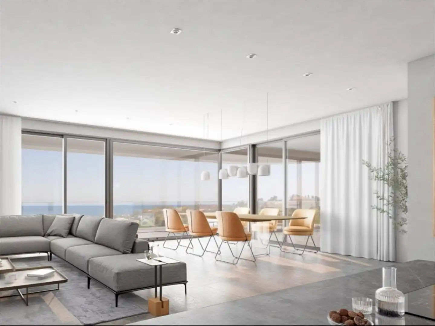 Flat for sale in Calle Del Zafiro, 34, El Castillo Living room of Flat for sale in Manilva with Air Conditioner, Heating and Private garden