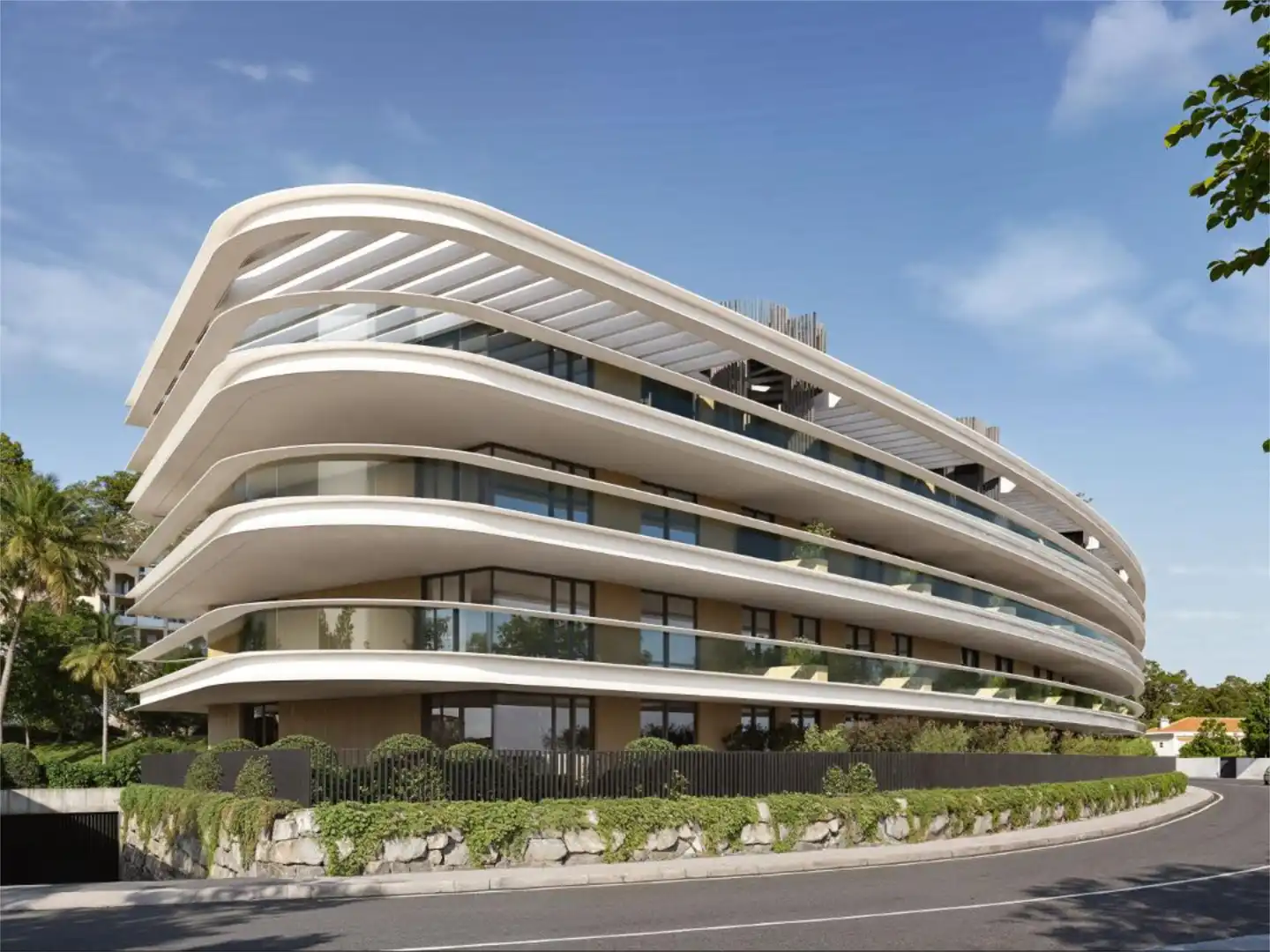 Flat for sale in Calle Del Zafiro, 34, El Castillo Exterior view of Flat for sale in Manilva with Air Conditioner, Heating and Private garden