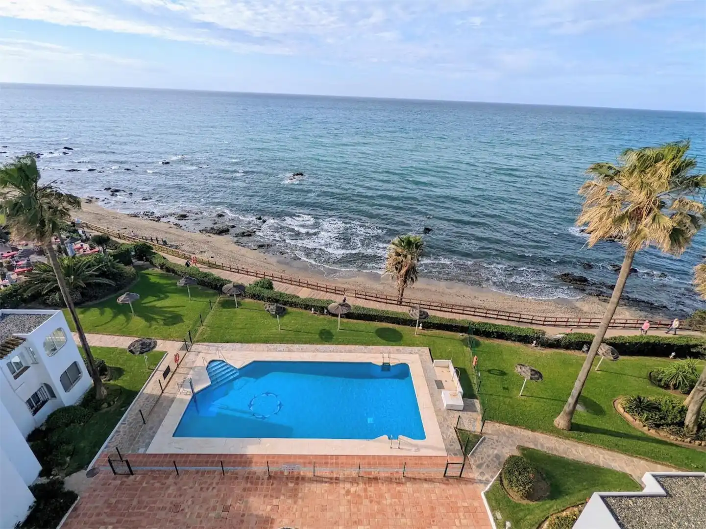 Garden of Flat for sale in Mijas  with Air Conditioner, Heating and Storage room