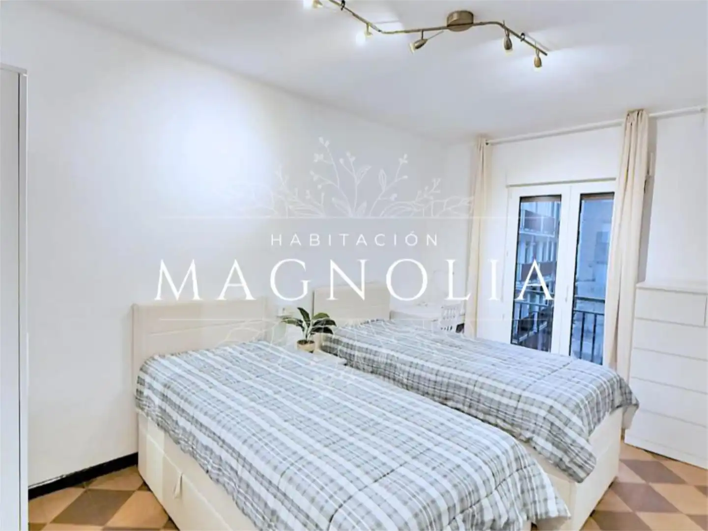 Wohnung zur Miete in Kale Nagusia, 14, Zarautz Schlafzimmer von Wohnung zur Miete in Zarautz mit Möbliert und Balkon