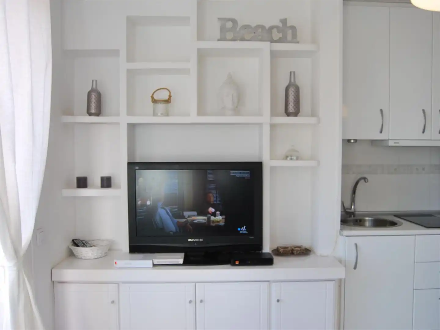 Flat for sale in Calle Castillo de Santa Ana, 3, El Puerto - Romanilla Living room of Flat for sale in Roquetas de Mar with Air Conditioner, Swimming Pool and Furnished
