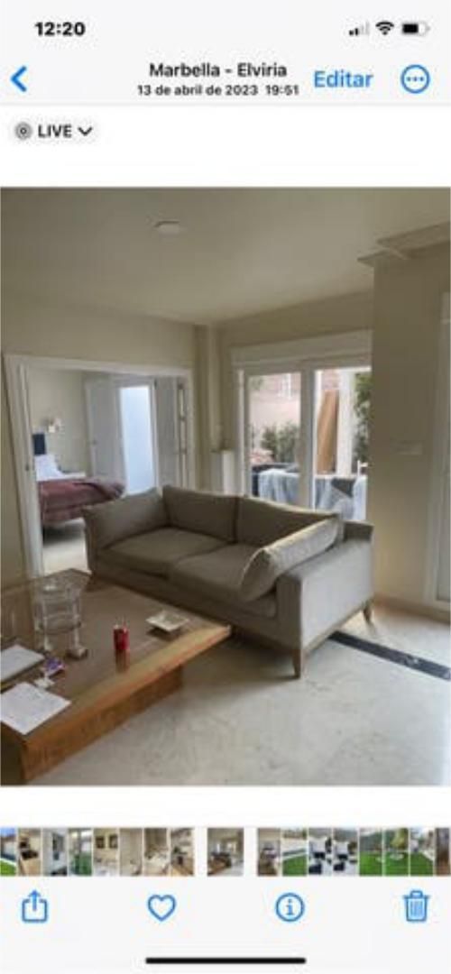 Sala de estar de Casa o chalet de alquiler en Marbella con Calefacción, Jardín privado y Terraza