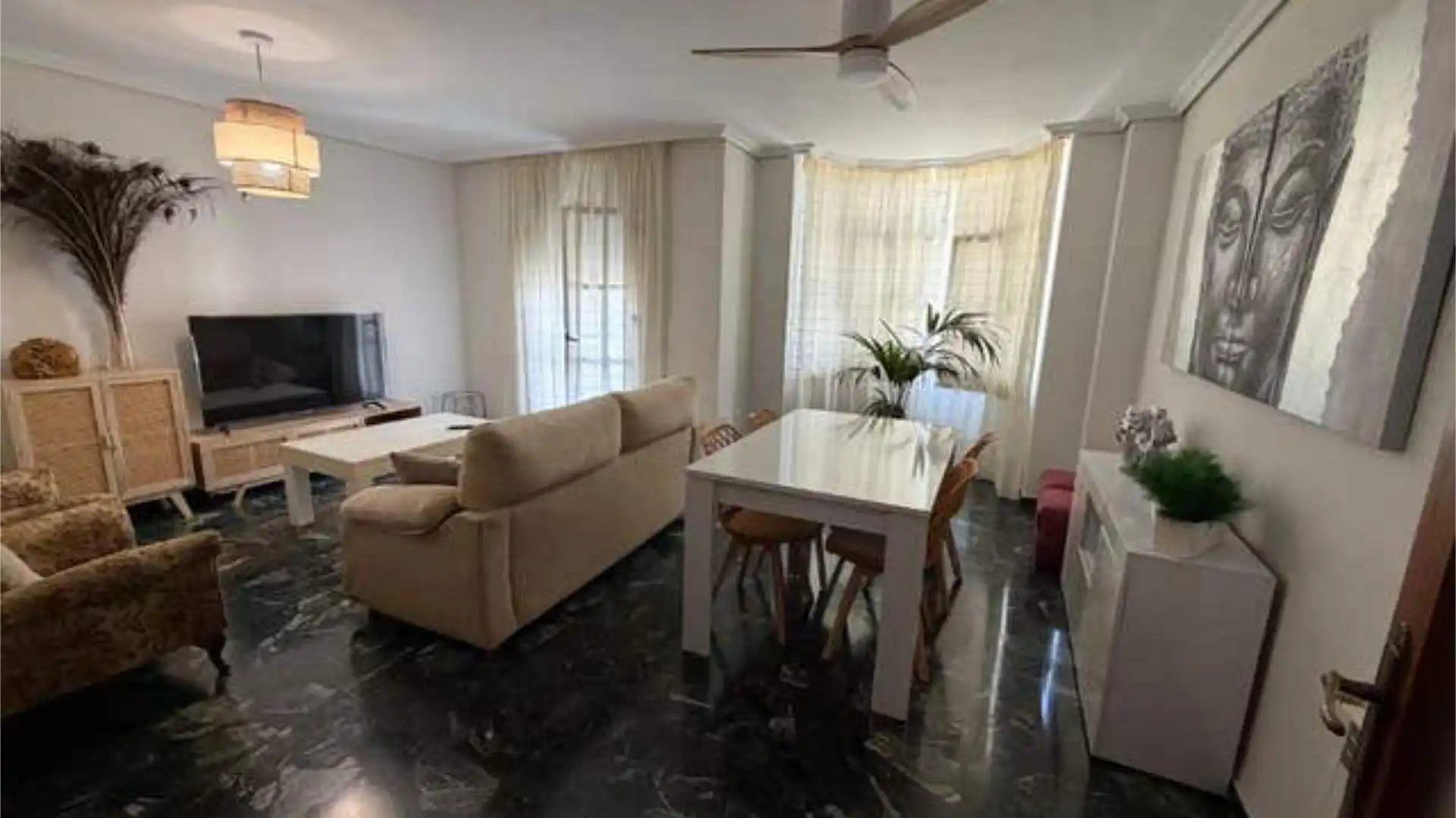 Sala de estar de Piso de alquiler en Martos con Calefacción y Amueblado