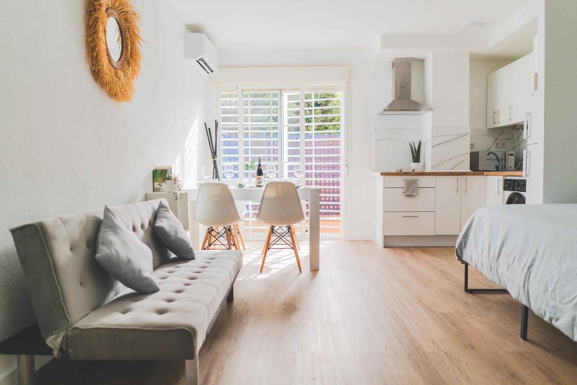 Study for rent in Plaza de Atocha, 1, El Sabinar – Urbanizaciones – Las Marinas – Playa Serena Living room of Study for rent in Roquetas de Mar with Air Conditioner, Parquet flooring and Terrace