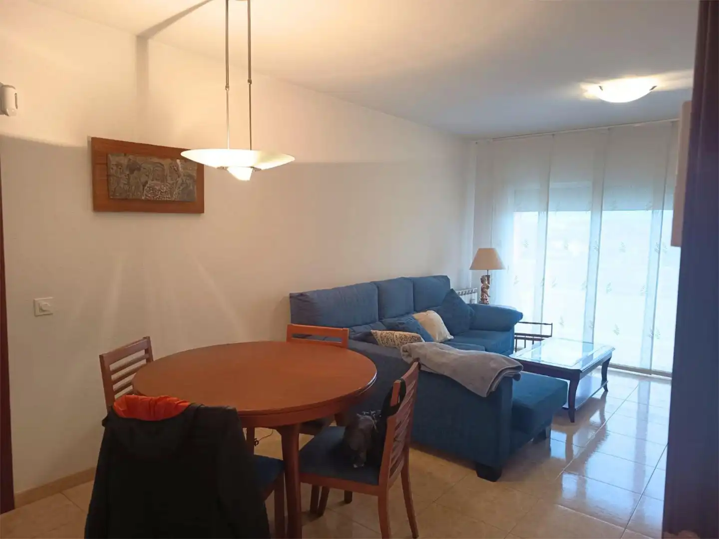 Sala d'estar de Pis en venda en Girona Capital amb Terrassa i Balcó