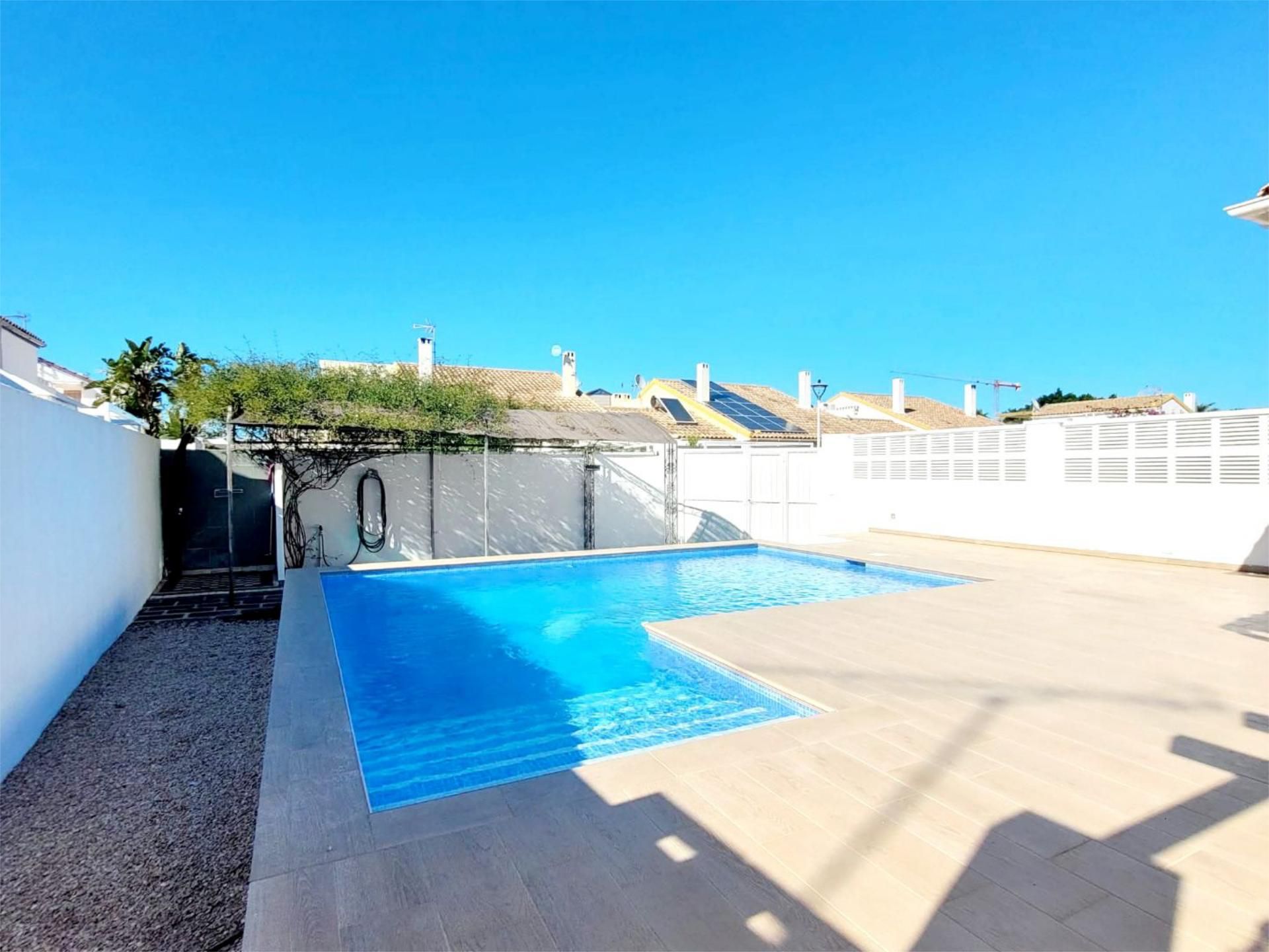 Swimming pool of Houses for rent in El Verger  with Air Conditioner, Private garden and Terrace