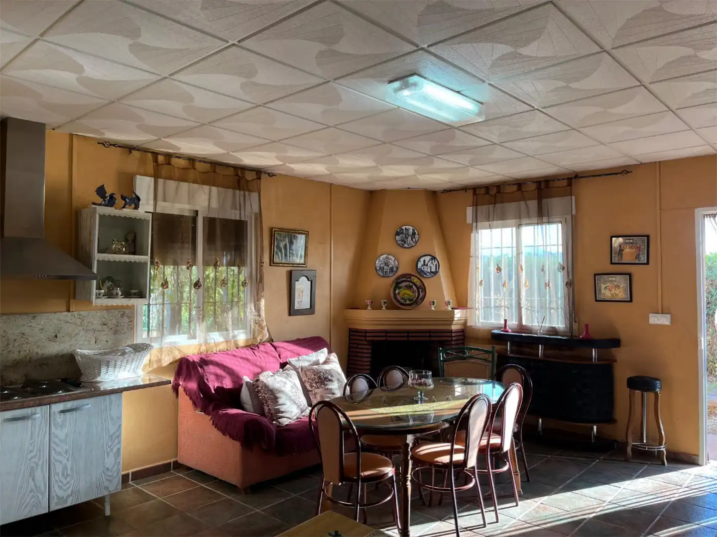 Finca rústica en venta en Calle Alfredo Nobel, 31, Huétor Tájar Sala de estar de Finca rústica en venta en Huétor Tájar con Jardín privado, Terraza y Piscina