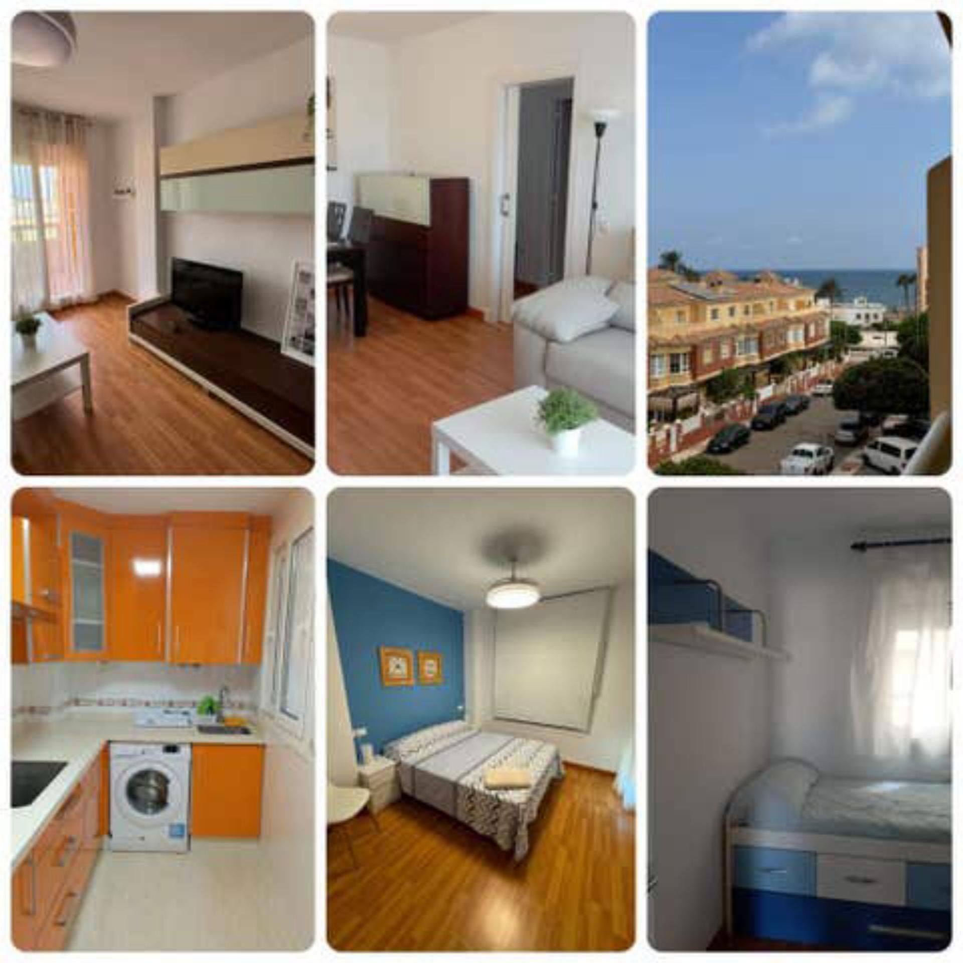 Flat for rent in Aguadulce Sur Exterior view of Flat for rent in Roquetas de Mar with Private garden, Terrace and Swimming Pool