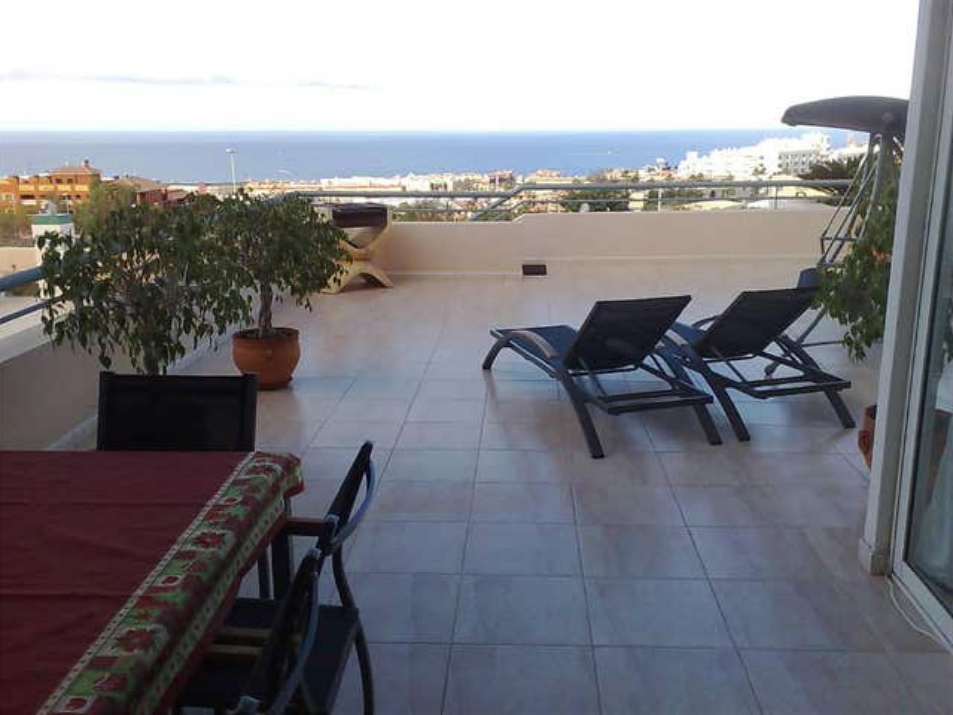 Terrace of Apartments for rent in Adeje  with Private garden, Terrace and Swimming Pool