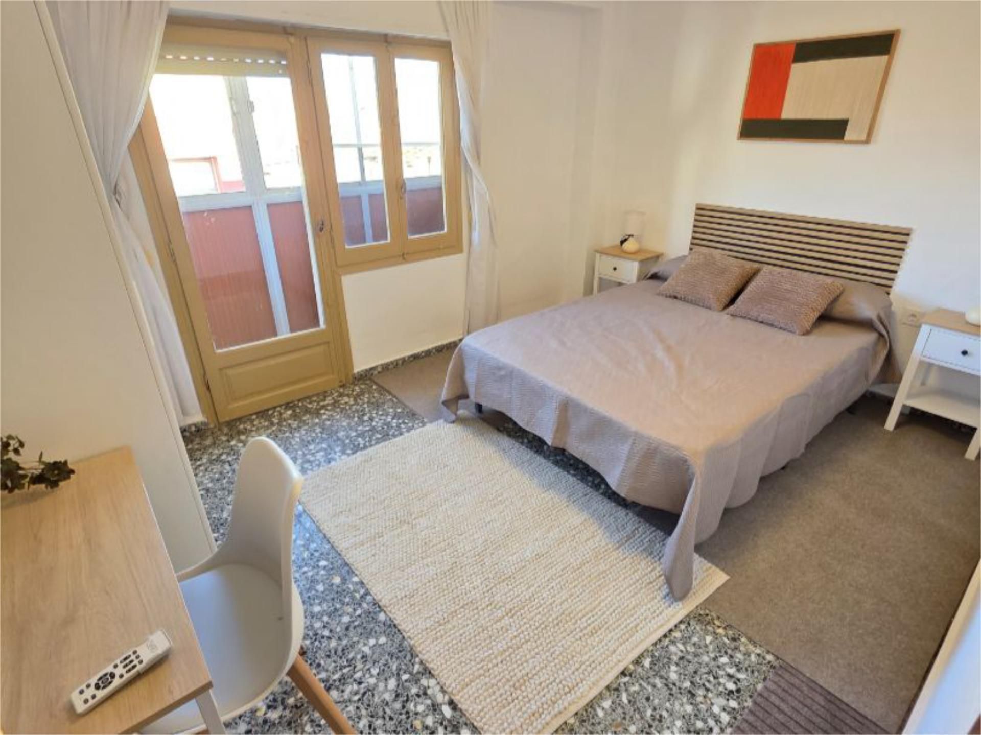 Schlafzimmer von Wohnung zur untervermieten in Petrer mit Möbliert und Balkon