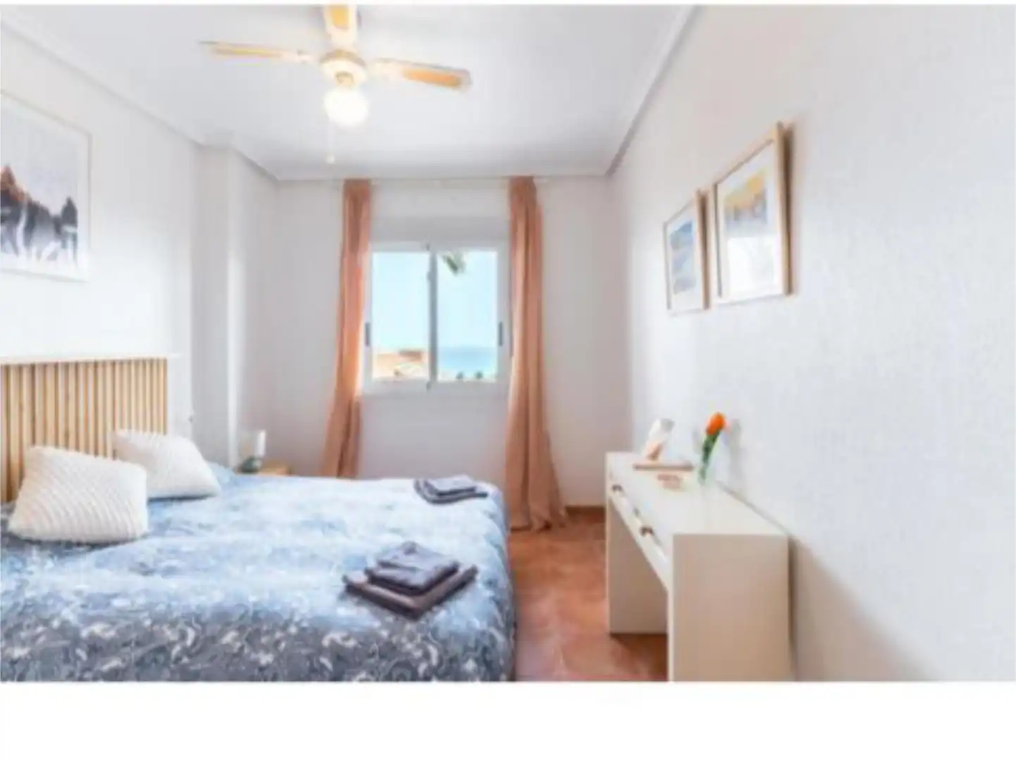 Schlafzimmer von Wohnung zur Miete in Mojácar mit Klimaanlage, Heizung und Terrasse