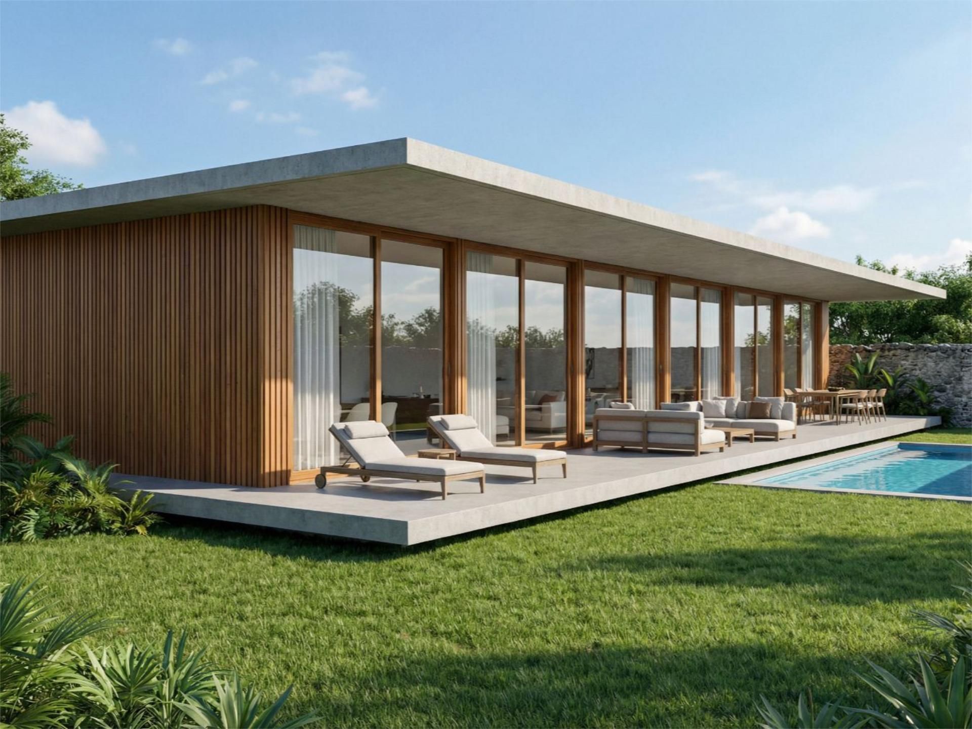 Außenansicht von Wohnung zum Verkauf in Camargo mit Heizung, Privatgarten und Terrasse