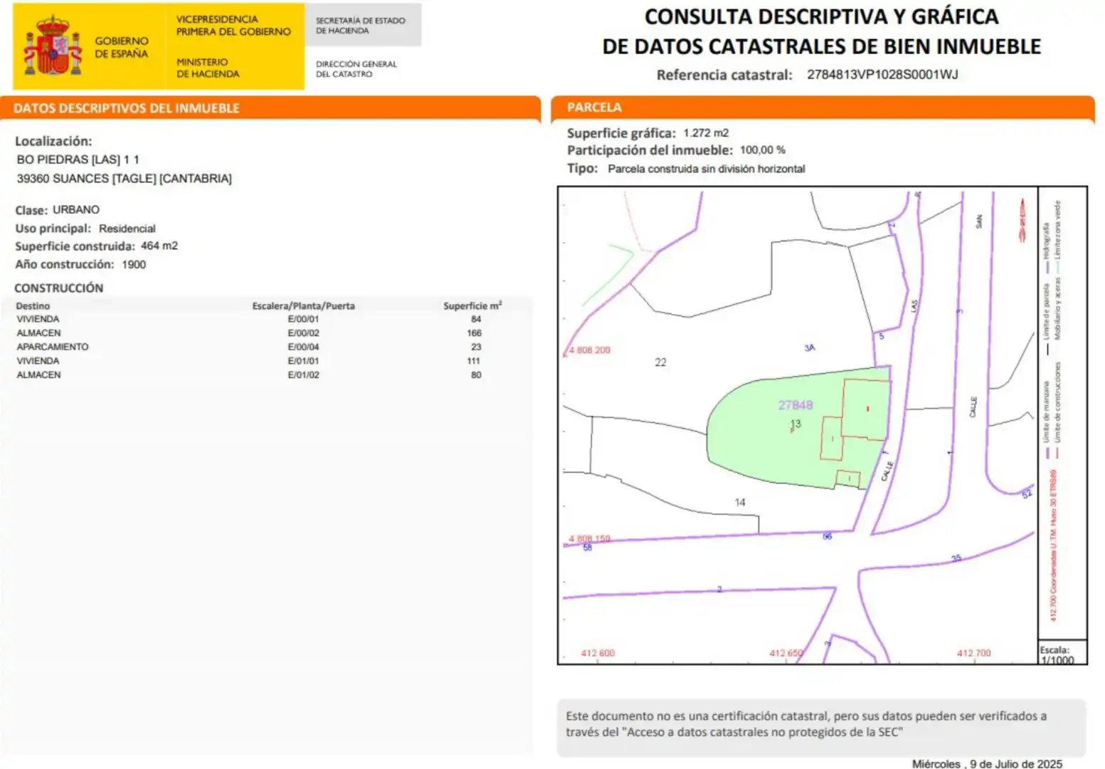Casa o xalet en venda a Calle General, 108, Suances Casa o xalet en venda en Suances amb Jardí privat, Terrassa i Traster