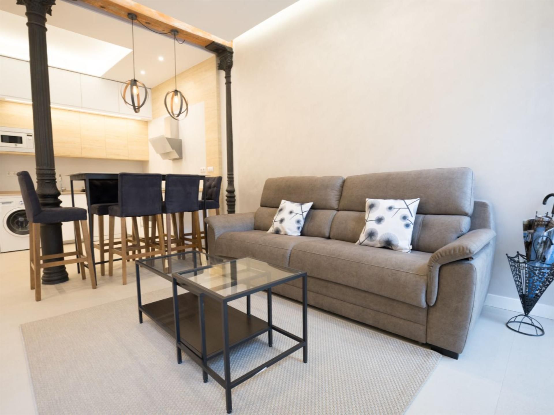 Pis de lloguer a Calle de Juan Álvarez Mendizábal, 10, Argüelles Sala d'estar de Pis de lloguer en Madrid Capital amb Aire condicionat