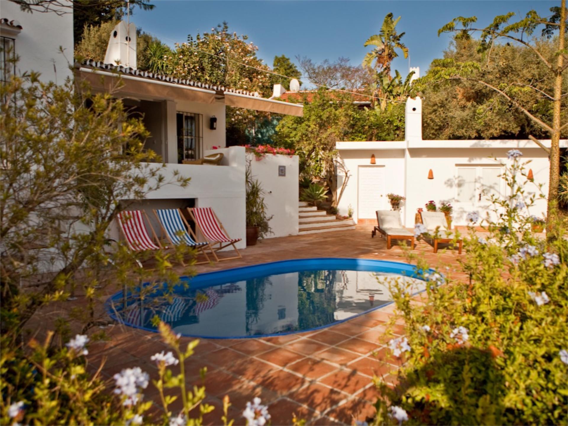 Garden of Houses for sale in Estepona  with Air Conditioner, Heating and Private garden