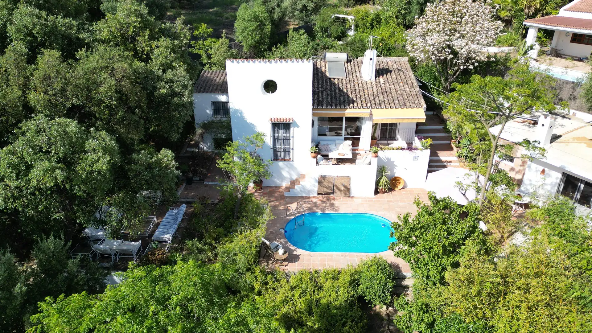 Garden of Houses for sale in Estepona  with Air Conditioner, Terrace and Swimming Pool
